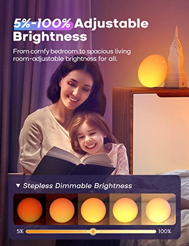 Dekala Baby Night Light For Kids Dimmable Night Lights, Sleep Aid Toddler Night Light For Nursery Boys And Girls, Table Lamp Ambient Argb Decorate Room For Children (Without App) #TOP4