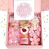 ONIYEA Geschenke für frauen 7 in 1, Geburtstagsgeschenk für Jungen Mädchen mit Badebombe, Trendy Preppy Stuff für Teenager-Mädchen, Niedliches Gänseblümchen-Brillen-Geschenkset (Rosa)