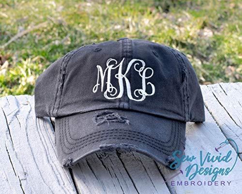 women's monogrammed baseball hats