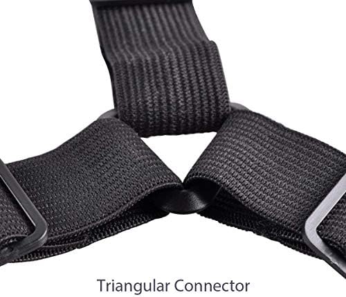 BetterJonny 8pcs Triangle Sheet Fasteners, Adjustable Bed Sheet Holders Fasteners Suspenders Straps Grippers Clips Black and White