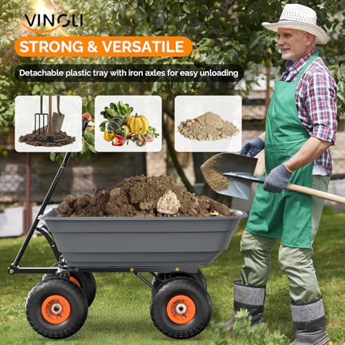 Heavy Duty Electric Wheelbarrow Cart