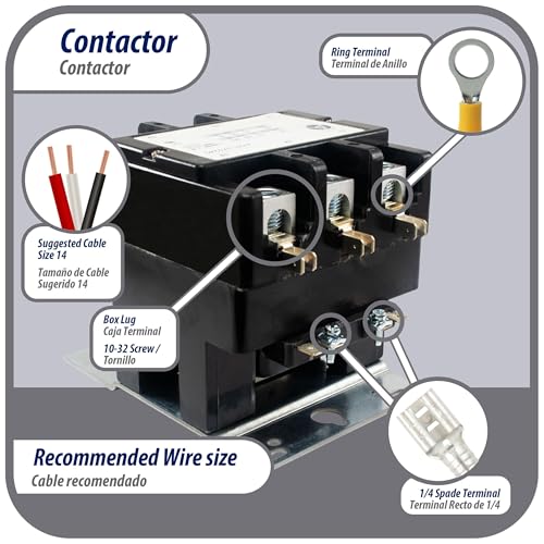 Appli Parts APAC-375240 Heavy Duty Contactor 3 Poles 75A 240V Coil Replacement for AC Compressors and Electrical Applications UL Certified E476929 by AP APPLI PARTS - Image 4