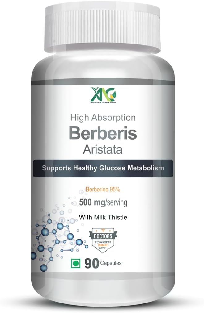 ANC Berberis Berberine 95% with Milk Thistle Vegetable 90 Capsules