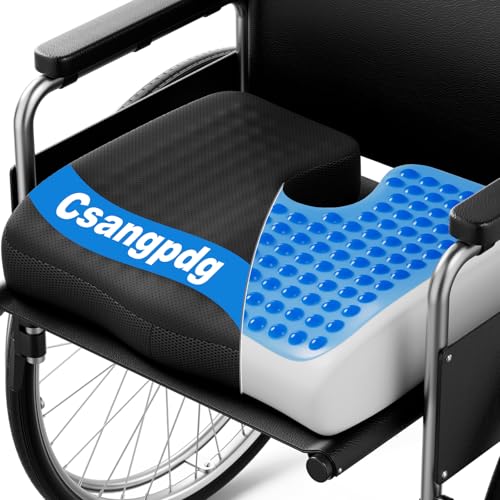 Cooling Gel Wheelchair Seat Cushion with Memory Foam