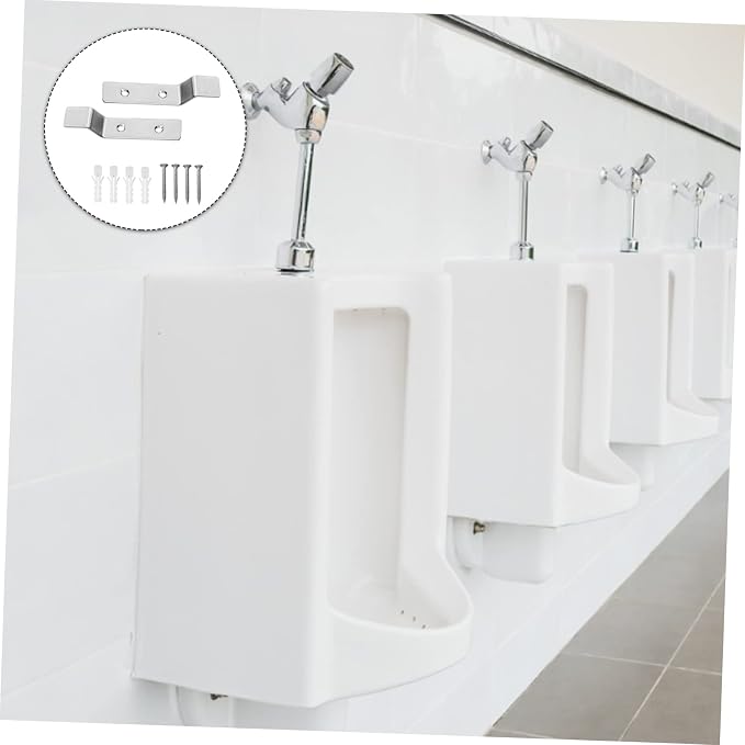 6 juegos de soporte para urinario de acero inoxidable Luxshiny miniatura 6