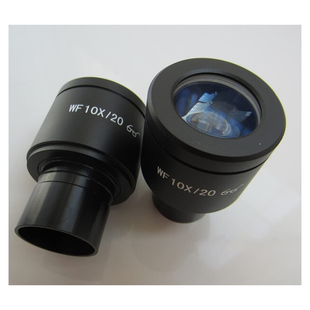 SePKUS Accessori per microscopi WF10x 2. Lente for microscopio Biologico angolare Largo 0mm Lente 23.2mm con Scala del micrometro da Lettura Durata e Prestazioni affidabili (Color : 2pcs WF10X Lens)