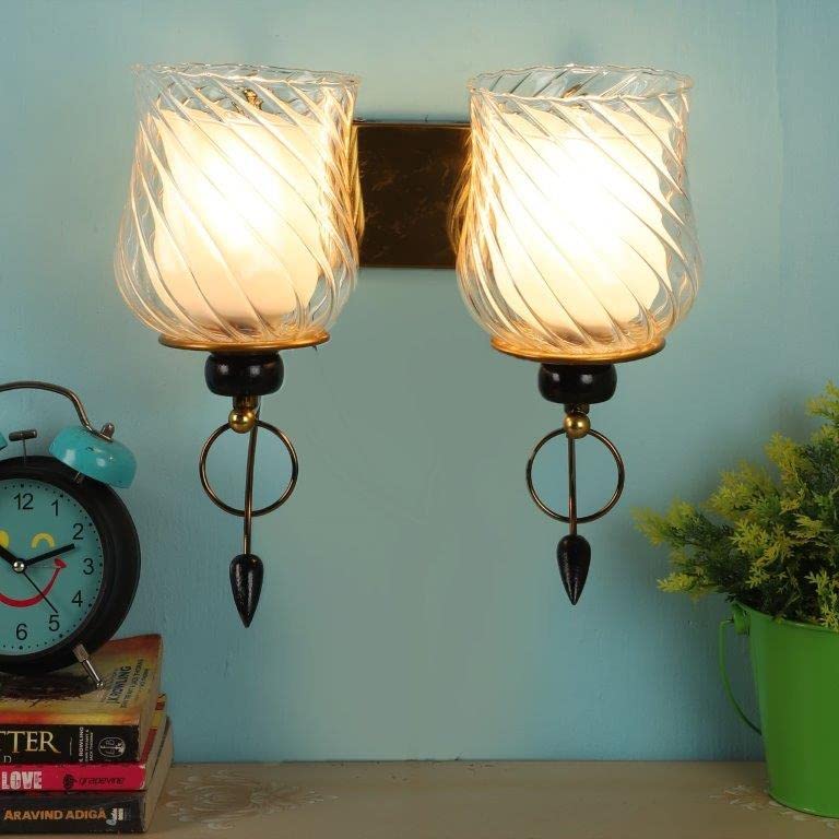 ELIANTE Fickle Iron Wall Lights Gold for Living Room, Bedroom, Di...