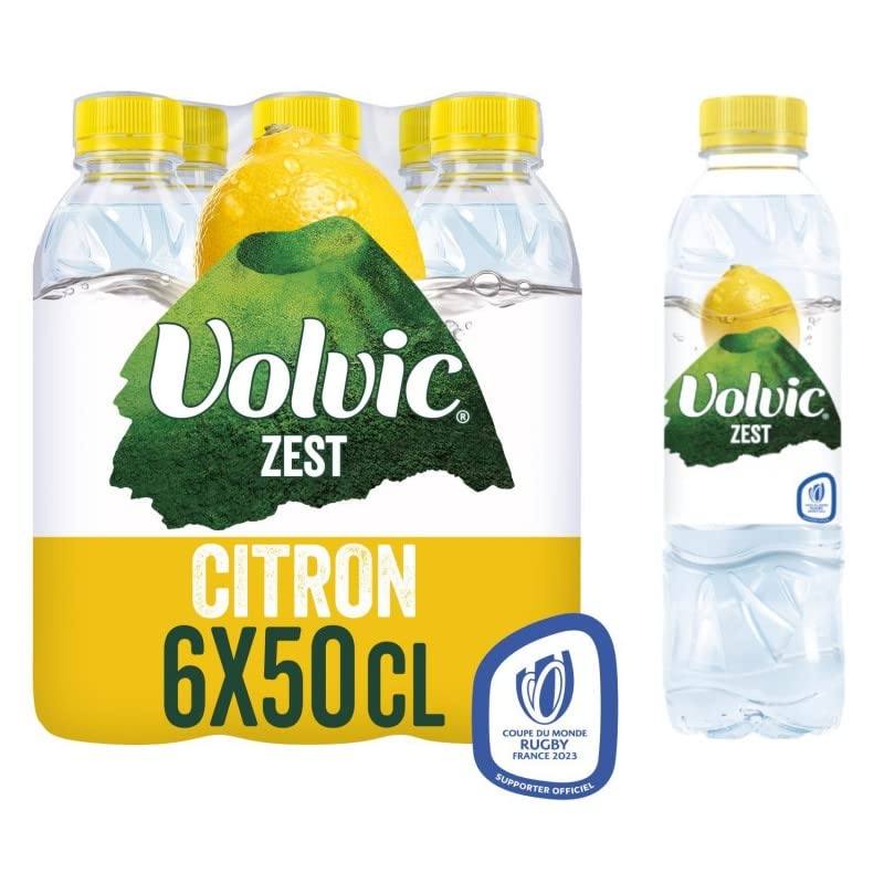 Volvic eau de source citron hydratation active contre la chaleur estivale en format 500ml - 2