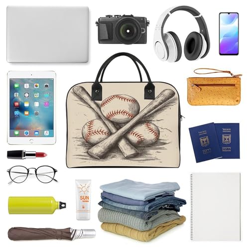 Maletín ligero para laptop con diseño de béisbol miniatura 5