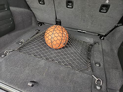 Floor Style Trunk Mesh Cargo Net Black For Jeep Wrangler Jl 4Xe 4 Door 2019-2023 Car Accessories - Premium Trunk Organizer And Storage - Cargo Net For Suv Vehicle Carrier Organizer #TOP3
