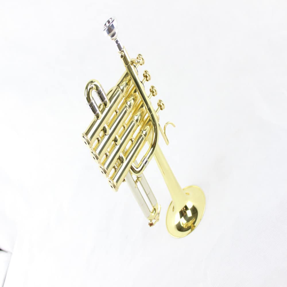 YXSH Początkujący instrument trąbkowy w stylu zachodnim B-drop cztery klucze trąbka instrument mosiężna trąbka