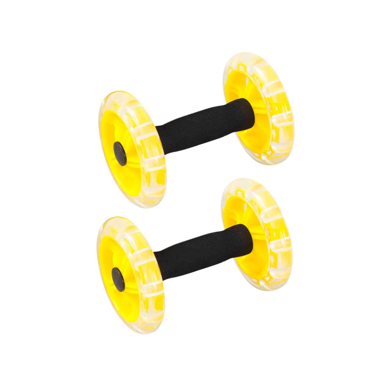 HANABASS Rueda Abdominal de Doble Rueda Agarres Antideslizantes Diseño Ligero para Entrenar en Casa