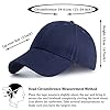 HGDGears Plain Baseball Cap Snapback for Men - Classic 6 Panel Adjustable Sport Casual Sun Visor Hat (Navy) #3