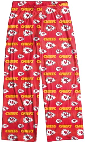 FOCO Kansas City Chiefs Men's Scatter Pattern Pajama Lounge Multi Color Pants