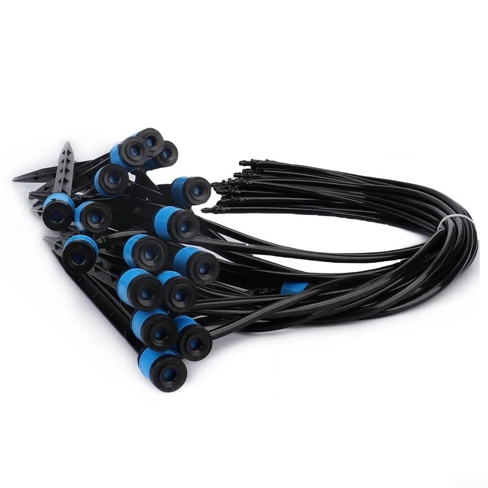 60 Piezas Rociador Ajustable 360° con Tubo 40cm