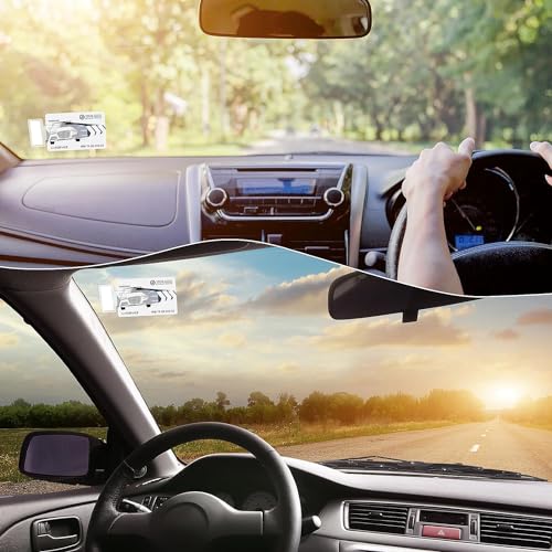 Image of 6 Pcs Car Windshield Parking Ticket Holder Transparent Car Parking Ticket Holder Clip with Adhesive Tape Plastic Auto Accessories Clip for Car Windscreen Window