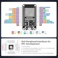 ESP32 WROOM 32 Entwicklungsboard, Universelles WiFi + Bluetooth+ Bluetooth LE MCU-Modul, BLE 4.2 BR/EDR, Dual Cores Mikrocontroller-Prozessor 80-240 MHz, mit freeRTOS und LwIP – Ansicht 4