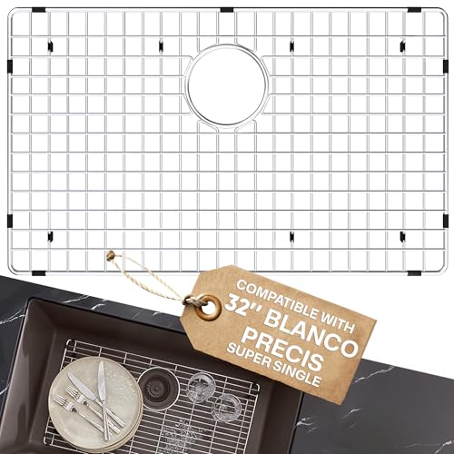221206 Sink Grid - Only Compatible with [32 BLANCO PRECIS SUPER SINGLE] - Sink Grid Size [27.6 X 14.6] - Durable Sink Grate Perfect for Enhanced Efficiency