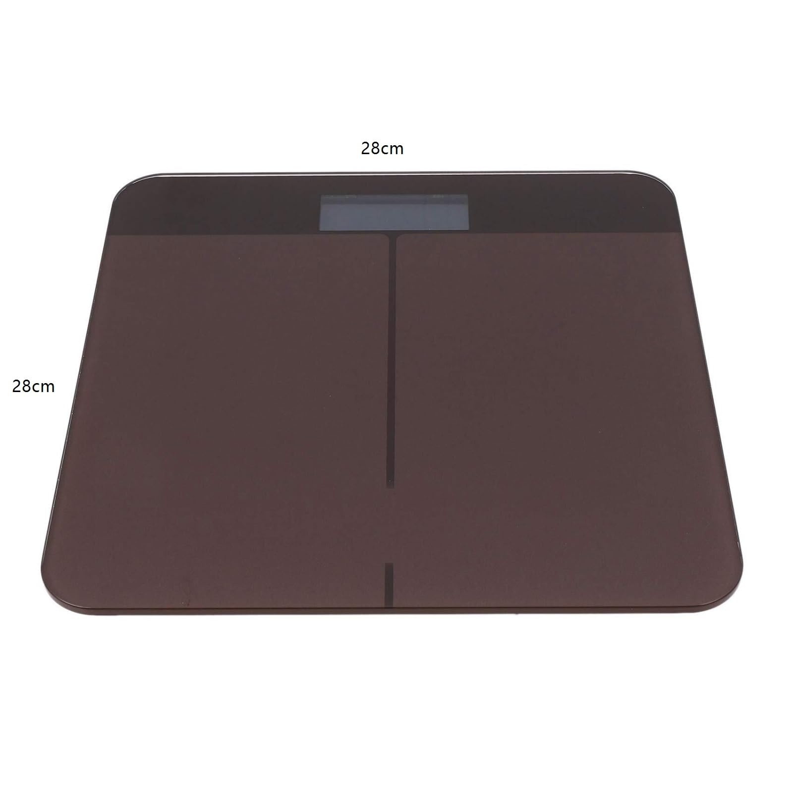 Báscula de peso digital con carga USB, LCD, báscula de baño, monitor de peso, báscula de grasa corporal, báscula de baño (negro)