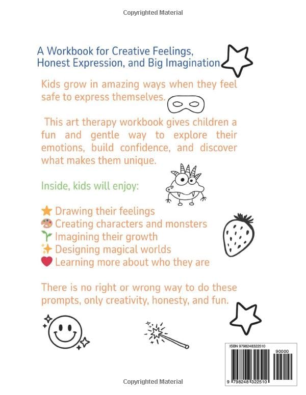 Art Therapy Workbook for Kids: Creative Prompts to Explore Feelings, Confidence, and Imagination image 3