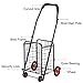 FLYTYSD Comestibles Plegable Carro con Ruedas De Compras con Grandes Pesados ​​Y...