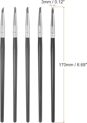 Miniatura 2 de HARFINGTON Juego de 20 herramientas para esculpir arcilla, moldeador de arcilla con punta de goma, pinceles de silicona, herramienta de tallado para