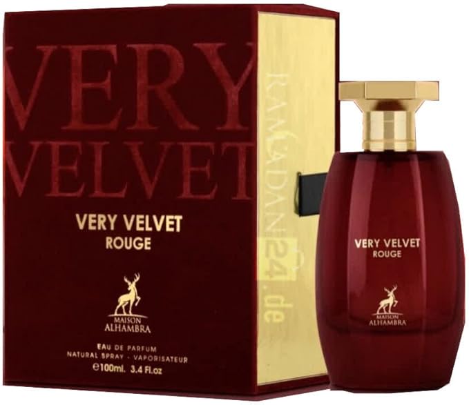 Very Velvet Rouge Eau de Parfum de Maison Alhambra para mujer, 100 ml