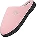Mishansha Frau Winter Pantoffeln Memory Schaum Warme Komfortabel Hausschuhe für Damen Weiche Plüsch Hallenschuhe Leichte Slippers, Pink 38/39