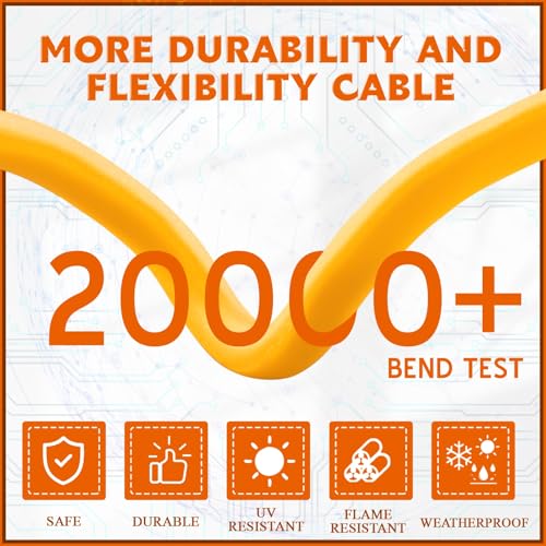 Relaxweex 1FT Dryer Adapter Compatible with NEMA 240v 50 Amp Male Plug 30 Amp Female Receptacle Heavy Duty Generator EV Charger Power Cord Plug Adapter, Etl Listed(4 Prong to 3 Prong,14-30p to 6-30r) by Relaxweex - Image 6
