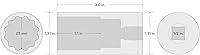 Vista 171 de TEKTON Juego de llaves de vaso de 6 puntos de 1/4 pulgadas de profundidad con riel, 11 piezas (5/32 - 9/16 pulgadas) SHD90105