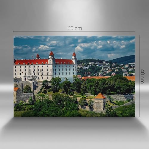 Murale d'art Château à Bratislava 60x40cm pour habiller un mur blanc vide