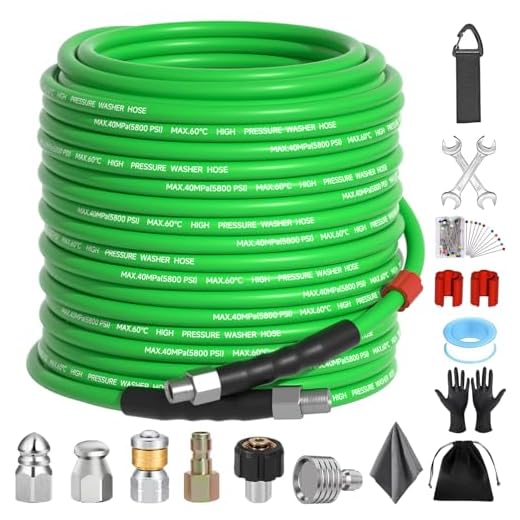 100 FT Sewer Jetter Kit for Pressure Washers
