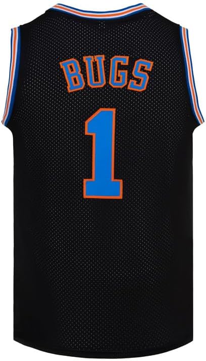 CNALLARYouth Basketball Jersey Bugs #1 Lola #10 Space Movie Jersey Boys Sport Shirts S-XL