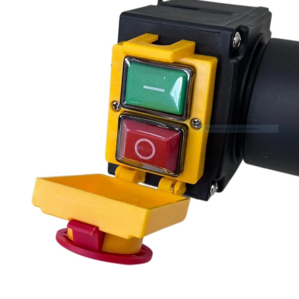 Trade-Shop Combinaison d'interrupteur/démarreur de moteur/interrupteur marche/arrêt avec inverseur de phase DZ08-1 230 V pour machines monophasées/avec clapet d'arrêt d'urgence
