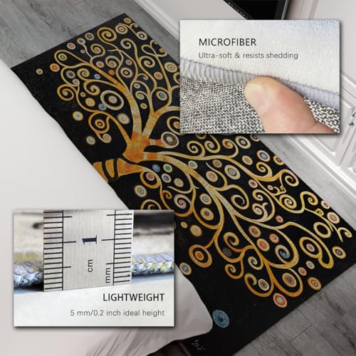 Tapis motif tourbillon mignon noir idéal pour sécuriser vos sols