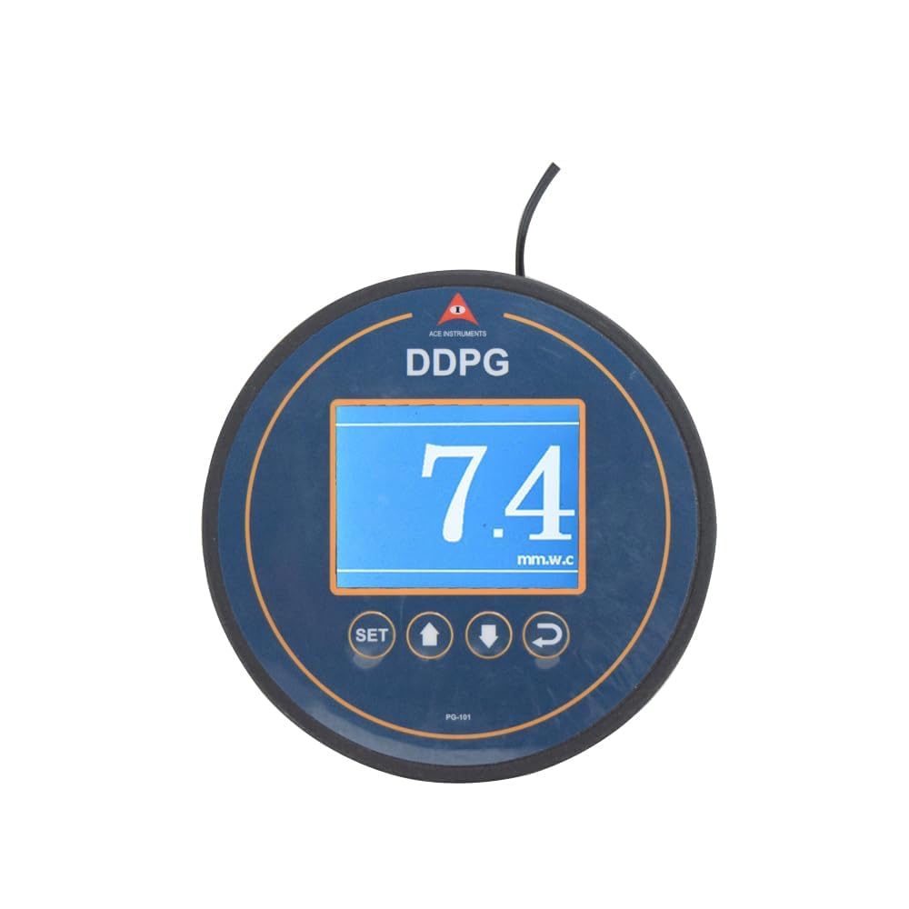 Manometro Digitale a Pressione Differenziale (Campo: da 0 a 0 Pascal) Sensore di Pressione per Camere Bianche | AI-DDPG TFT (4-20 mA + Scatola di Fissaggio)