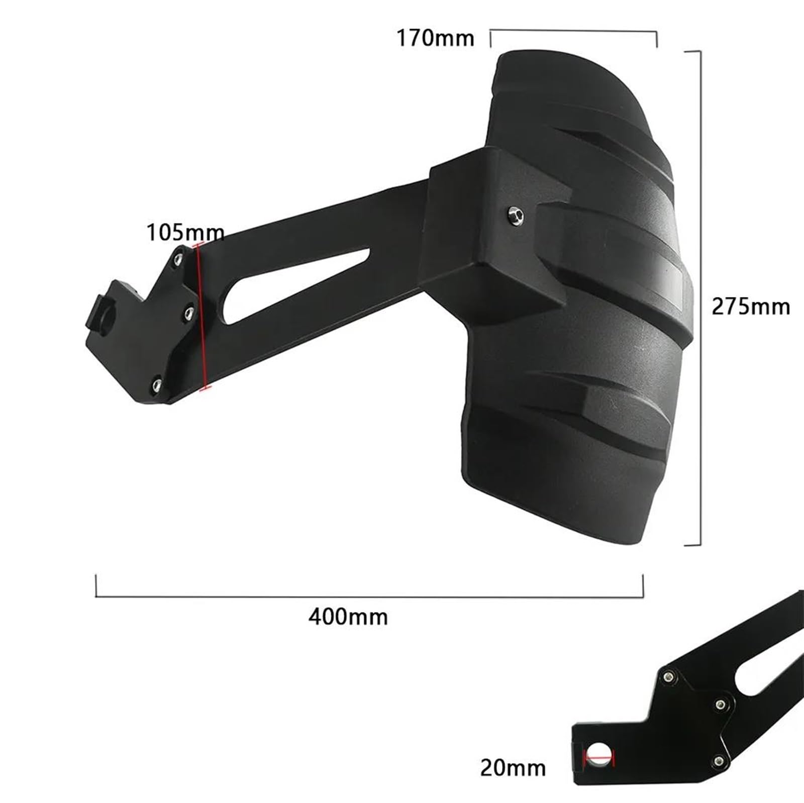 Moto Parafango Posteriore Parafango Montaggio Pneumatico della Ruota Hugger Fango Splash Guard Protector per BMW F800GS F700GS F800R F650GS 2008-2017