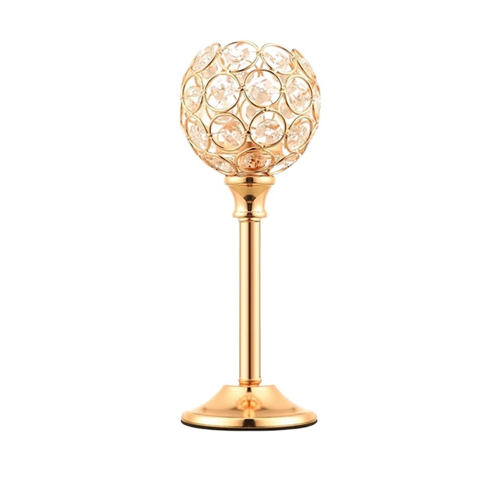 Wedding Venue Floral Arrangements, Hotel Window Decorations, Home Props, Gold-colored Wrought Iron Candle Holders(Gold 22cm)