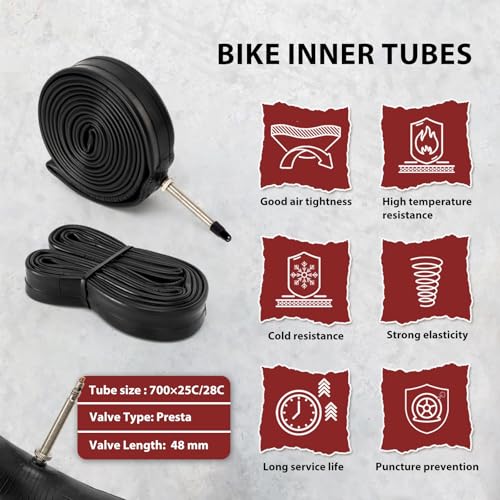 MOHEGIA 700C Road Bike Tire: 700x25C/700x28C Foldable 60 TPI