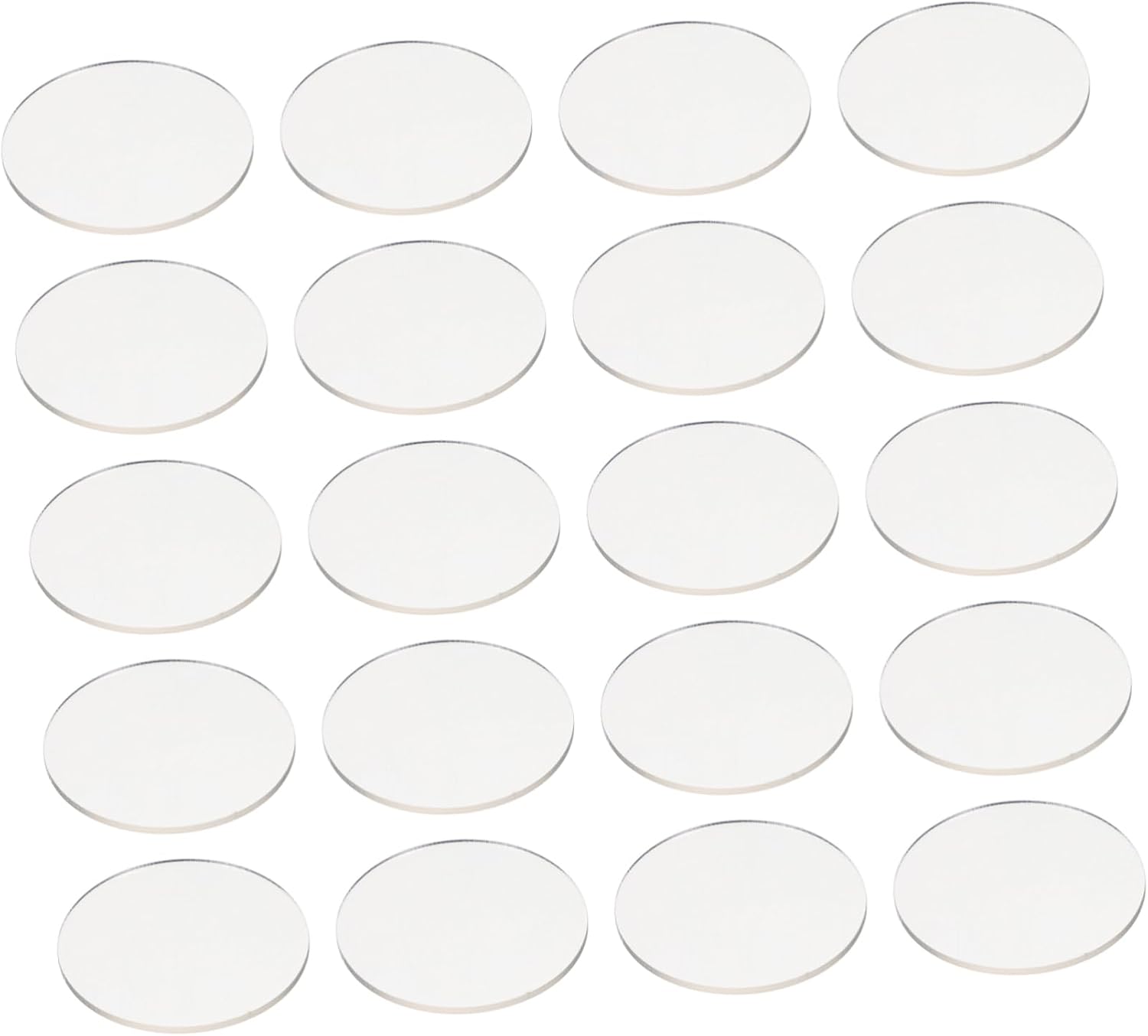 FONDOTIN 30pcs Clear Acrylic Discs Round Transparent Blanks for Crafts Multi-Function Acrylic Circles for Home Decor and Art Projects