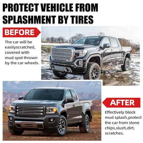 Image of Mud Flaps Compatible with GMC Canyon /Chevrolet Colorado 2015-2022 Mud Guards Splash Guards Tire Protector Mudguard No Drilling Required Mudflaps Accessories