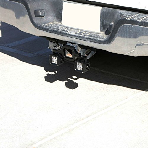 Cisung Universal Tow Hitch Mount Bracket Dual Led Back-Up Reverse Search Offroad Light #TOP7