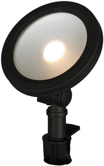 Hampton 9.8-Watt Black Adjustable Light Color Outdoor Integrated LED Landscape Flood Light