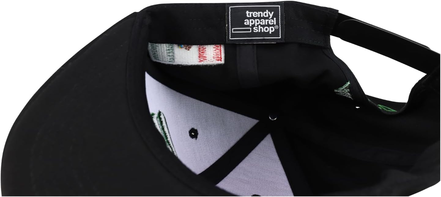 Hecho En Mexico Eagle 3D Embroidered Flat Bill Snapback Cap - Image 6