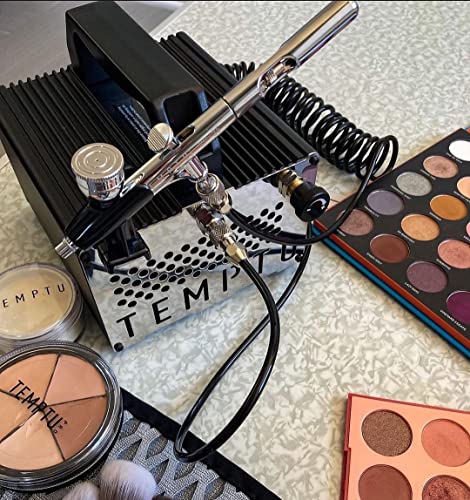 Temptu S-One Advanced Airbrush Compressor For Beauty & Full Body Work | Ideal For School, Salon & Workstation Use | Built In Psi Regulator, Thermally Protected Motor #TOP4