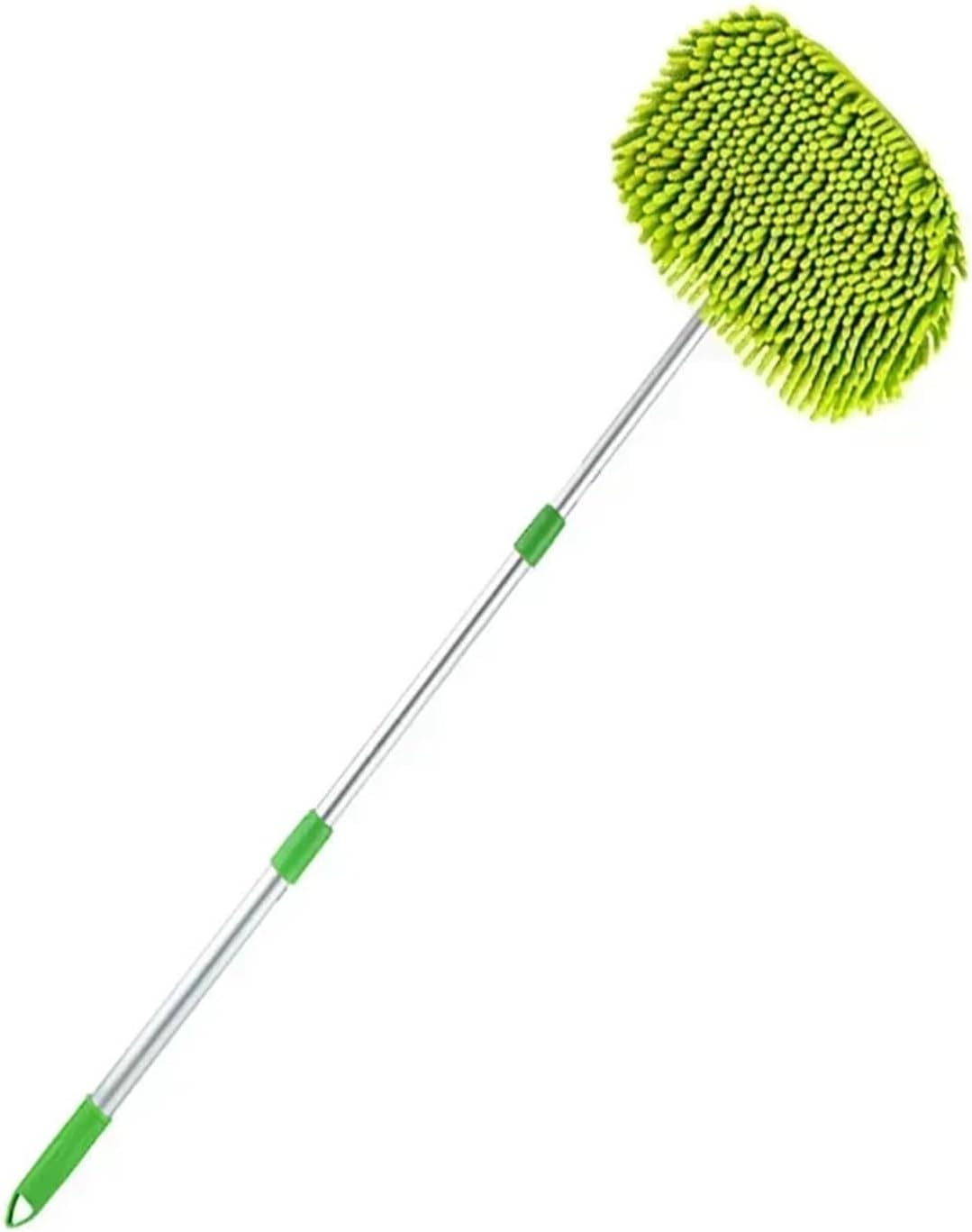 Fit for Car Wash Brush Mop Cleaning Tool with Long Handle Kit for Washing Detailing Cars Truck, SUV, RV, Trailer, Boat 2 in 1 Chenille Microfiber Sponge Not Hurt Paint Scratch Free(1mop)