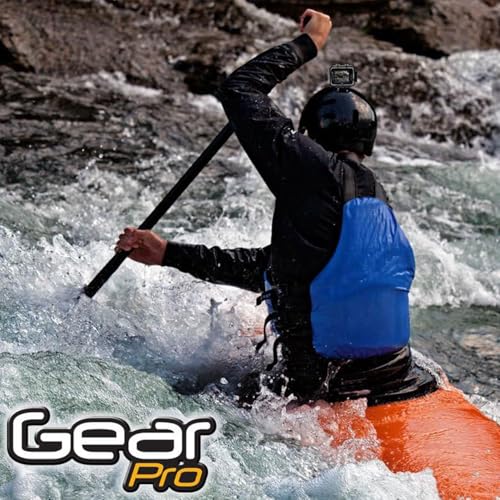 Image of Pyle Gear Pro Sports Action Camera - 1080P Full HD Waterproof Camcorder, 12MP Camera, 2.4 inch Touch Screen, USB & HDMI Ports, with Remote Control, 1500mAh Lithium Battery, Mounting Accessories (Silver)