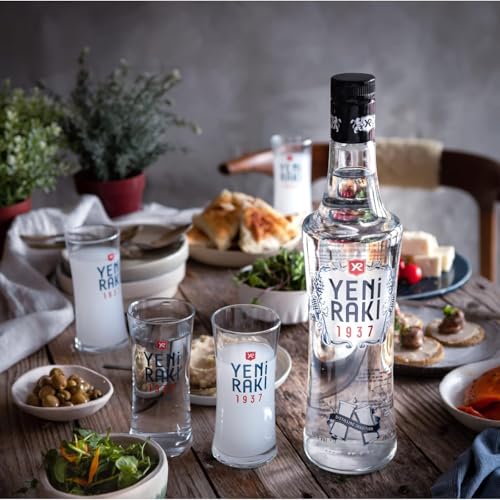 YENI RAKI – AUSGEWOGENE HARMONIE VON TRAUBEN UND ROSINEN – 1x0,7l Rakı mit 45% vol. - Hergestellt in der Türkei