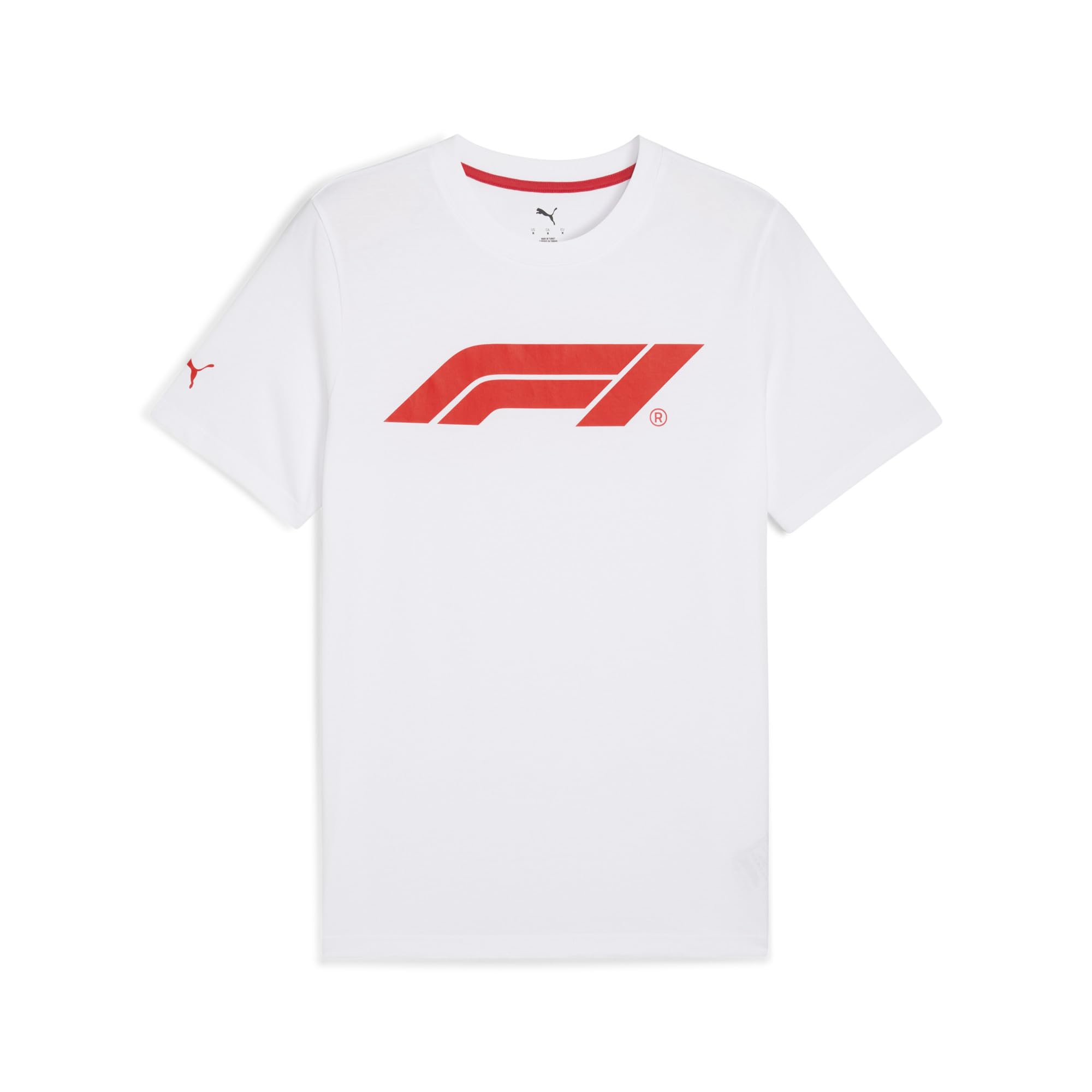 

                                                    PUMA Men's Formula 1 Essentials Logo T-Shirt, Whit
