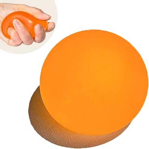 Hofimeta Bola de azúcar de 2.4 pulgadas, bolas de alivio de estrés de elevación lenta, relleno de jarabe de malta transparente, relajante,